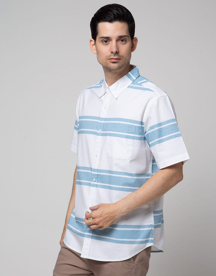 Cole Short Sleeve Shirt Woven 2 Colors Stripes