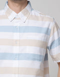 Cole Medium Stripe Kemeja Pria