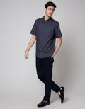 Cole Short Sleeve Shirt Woven Small Dots Recycle Cotton