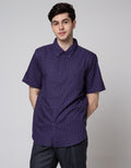 Cole Short Sleeve Shirt Woven Small Dots Recycle Cotton