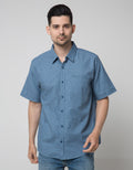 Cole Short Sleeve Shirt Woven Printed Textures Effect