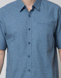 Cole Short Sleeve Shirt Woven Printed Textures Effect