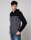 Cole Jacket Long Sleeve HoodieWith Block Colors