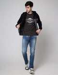 Cole Jacket Long Sleeve HoodieWith Block Colors