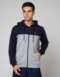 Cole Jacket Long Sleeve HoodieWith Block Colors