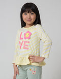 Little M Love Flower Girls T-Shirt