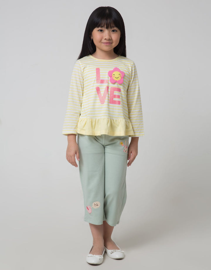 Little M Love Flower Girls T-Shirt