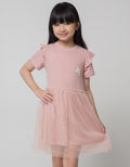 Little M Ruffle Drop Midi Dress Anak Perempuan