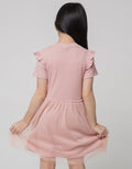 Little M Ruffle Drop Midi Dress Anak Perempuan