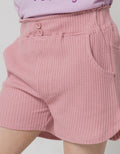 Little M Waffle Girls Shorts