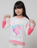 Little M Sweatshirt Cut N Sewn Aplikasi Unicorn