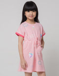Little M Short Sleeve Midi Dress Serut Print Doodle