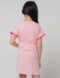 Little M Short Sleeve Midi Dress Serut Print Doodle