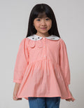 Little M Long Sleeve Blouse Rabbit Embroidery Collar