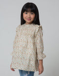 Little M Long Sleeve Blouse Print Ruffle Smok Dada