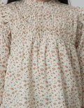 Little M Long Sleeve Blouse Print Ruffle Smok Dada
