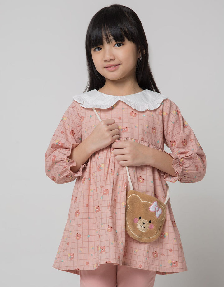 Little M Long Sleeve Shirt Full Print Tas Bear