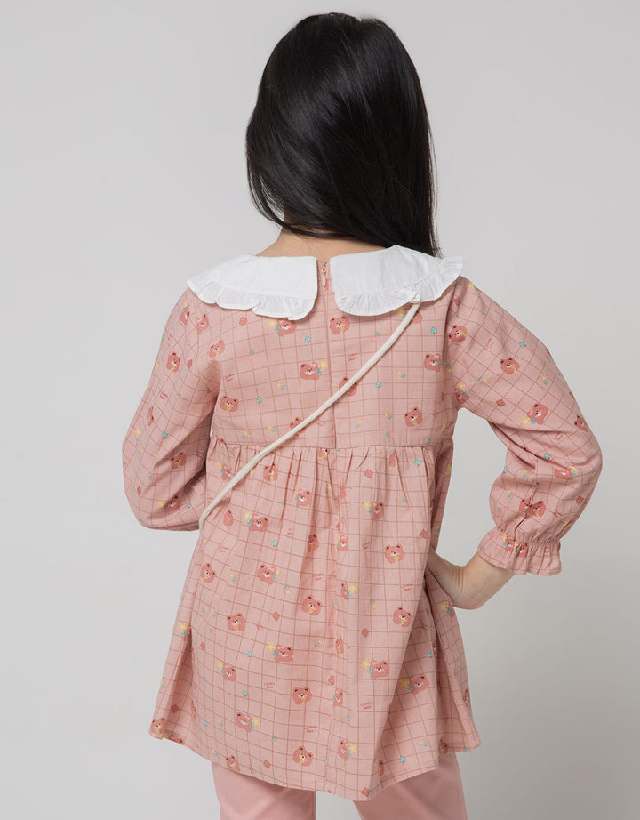 Little M Long Sleeve Shirt Full Print Tas Bear