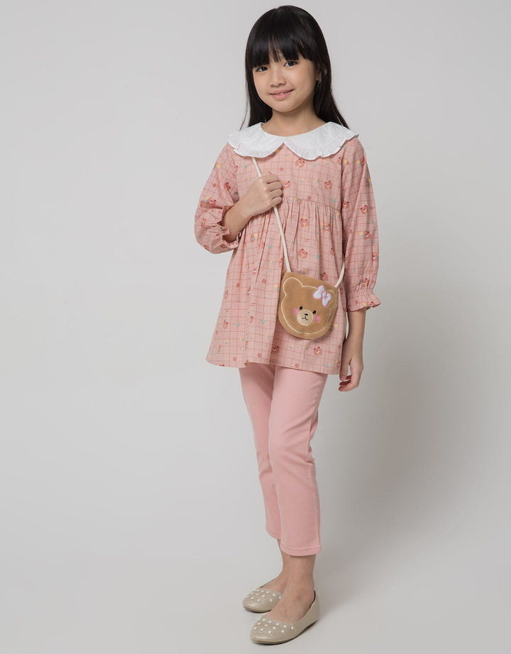Little M Long Sleeve Shirt Full Print Tas Bear