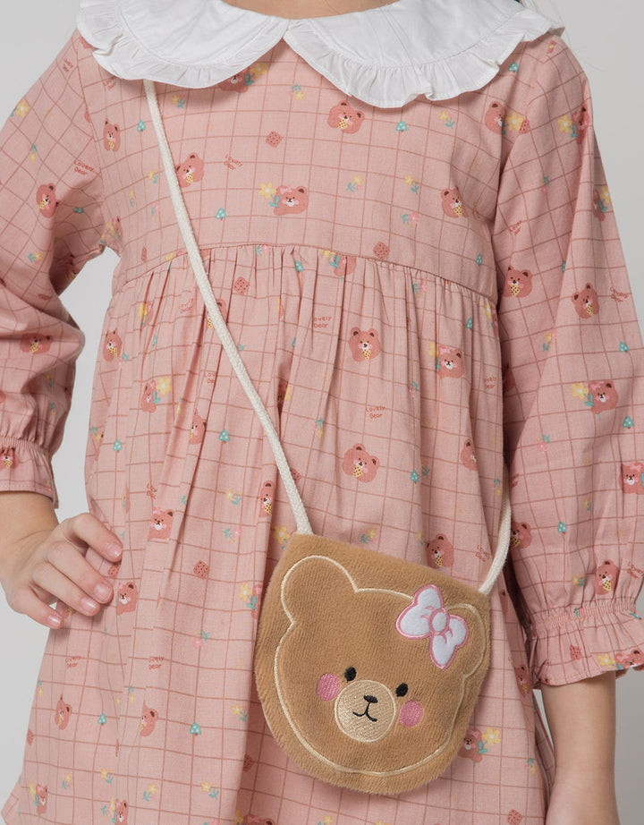 Little M Long Sleeve Shirt Full Print Tas Bear