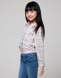 Little M Short Sleeve Midi Dress Woven Polkadot