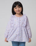Little M Stripe Unicorn Blouse Anak Perempuan