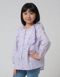 Little M Stripe Unicorn Blouse Anak Perempuan