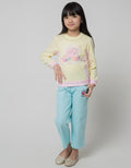 Little M Sweatshirt Cut N Sew Print Check Cat