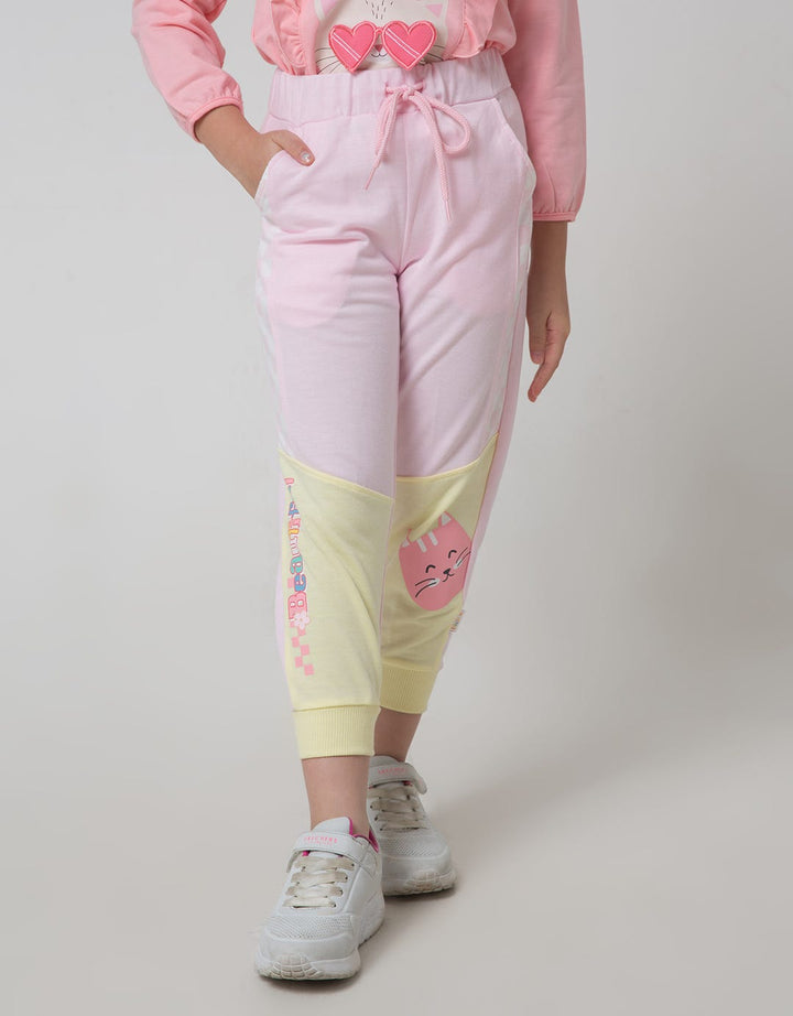 Little M Check Print Girls Pants