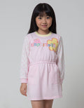 Little M Checkered Sleeve Dress for Girls