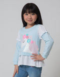 Little M Unicorn Ruffle Sweater Anak Perempuan