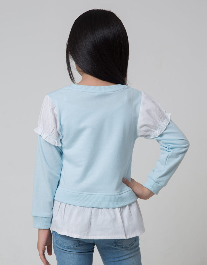 Little M Unicorn Ruffle Sweater Anak Perempuan