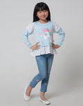 Little M Unicorn Ruffle Sweater Anak Perempuan