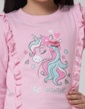 Little M Unicorn Ruffle Sweater Anak Perempuan