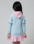 Little M Unicorn Hoodie Dress Anak Perempuan