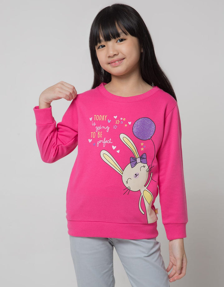 Little M Sweatshirt Print Balloon Rabbit