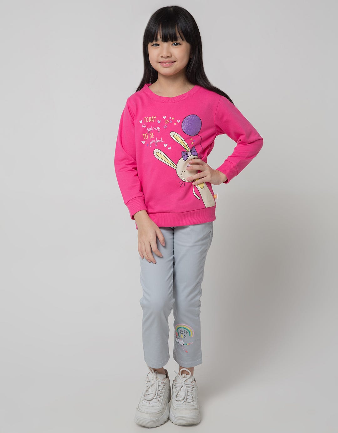 Little M Sweatshirt Print Balloon Rabbit