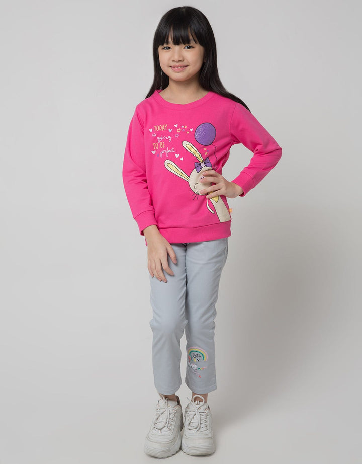 Little M Sweatshirt Print Balloon Rabbit