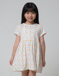 Little M Short Sleeve Midi Dress Daily Abstract Box