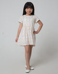 Little M Short Sleeve Midi Dress Daily Abstract Box