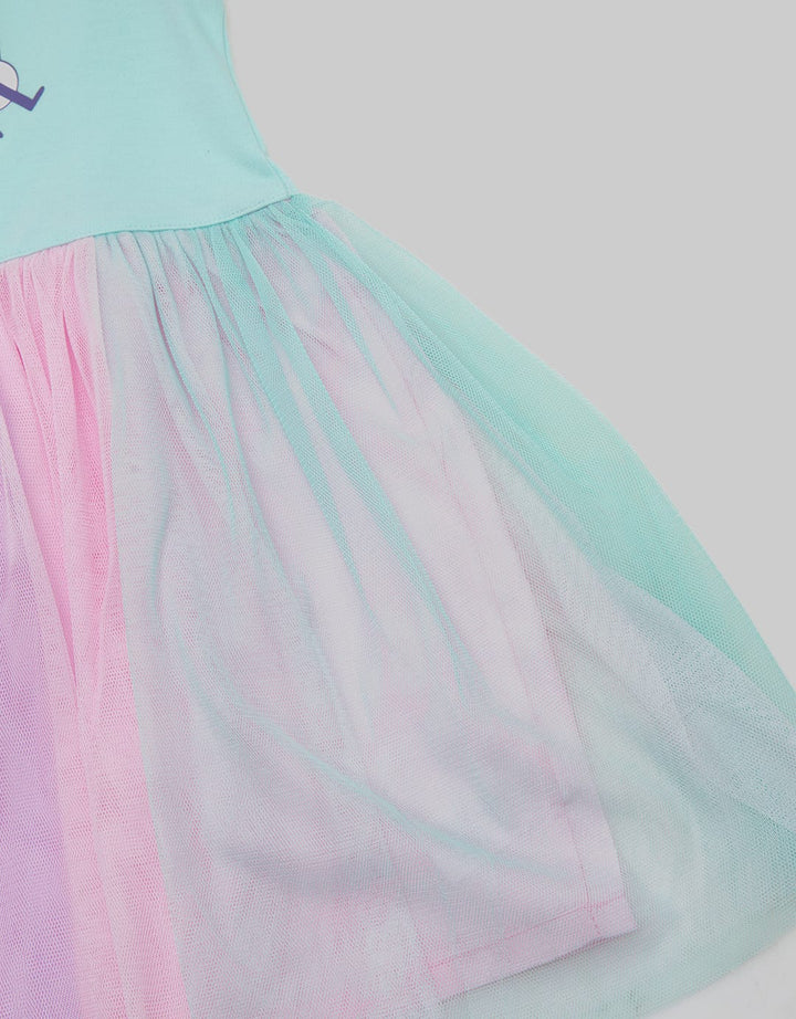 Little M Geber Meow Tutu Dress Anak Perempuan