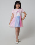 Little M Ruffle Unicorn Dress Anak Perempuan