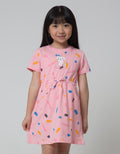 Little M Caticorn Print Dress Anak Perempuan