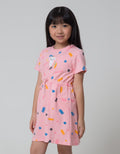 Little M Caticorn Print Dress Anak Perempuan