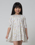 Little M Floral Rayon Print Dress for Girls