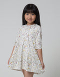 Little M Floral Rayon Print Dress for Girls