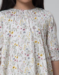 Little M Floral Rayon Print Dress for Girls