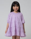 Little M Layered Neck Dress Anak Perempuan