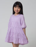 Little M Layered Neck Dress Anak Perempuan