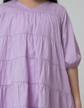 Little M Layered Neck Dress Anak Perempuan